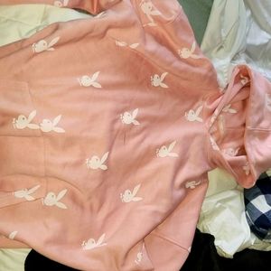 Oversized playboy hoodie dress